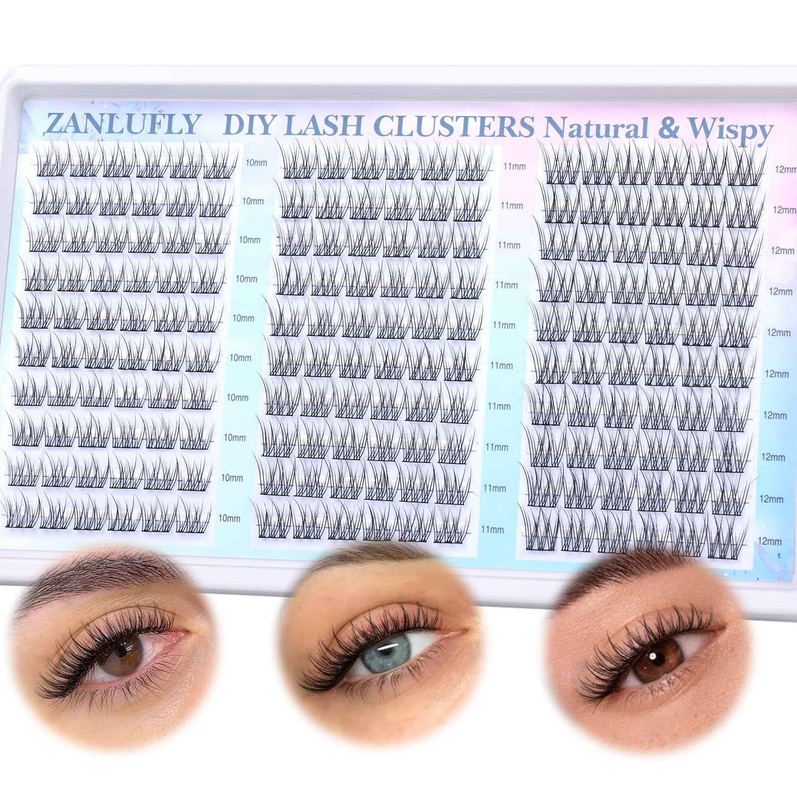 Kit DIY extensions cils Zanlufly facile à utiliser à domicile