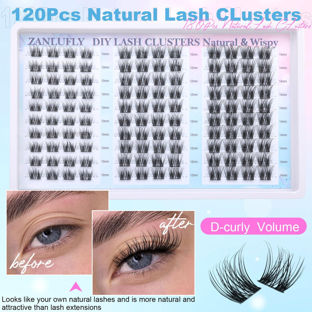 zanlufly kit extensions cils maison pour pose a faire soi meme