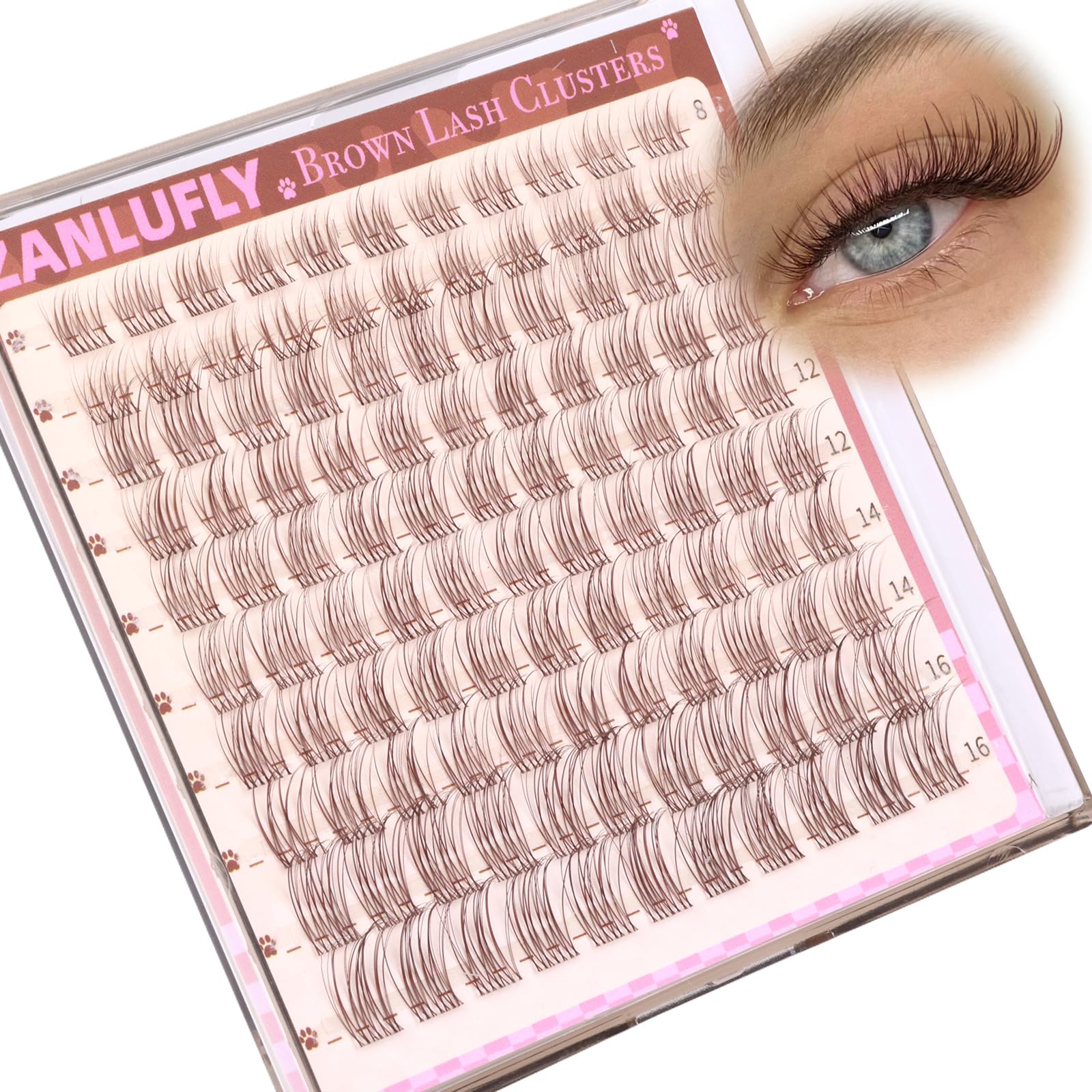 Zanlufly look-polyvalent-yeux: s'adapte à diverses formes d'yeux.