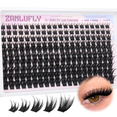 ZANLUFLY Wispy lash clusters natural 3D effect for a subtle enhancement