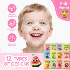 Masque Zarics à la fraise, soin nourrissant pour la peau des enfants.