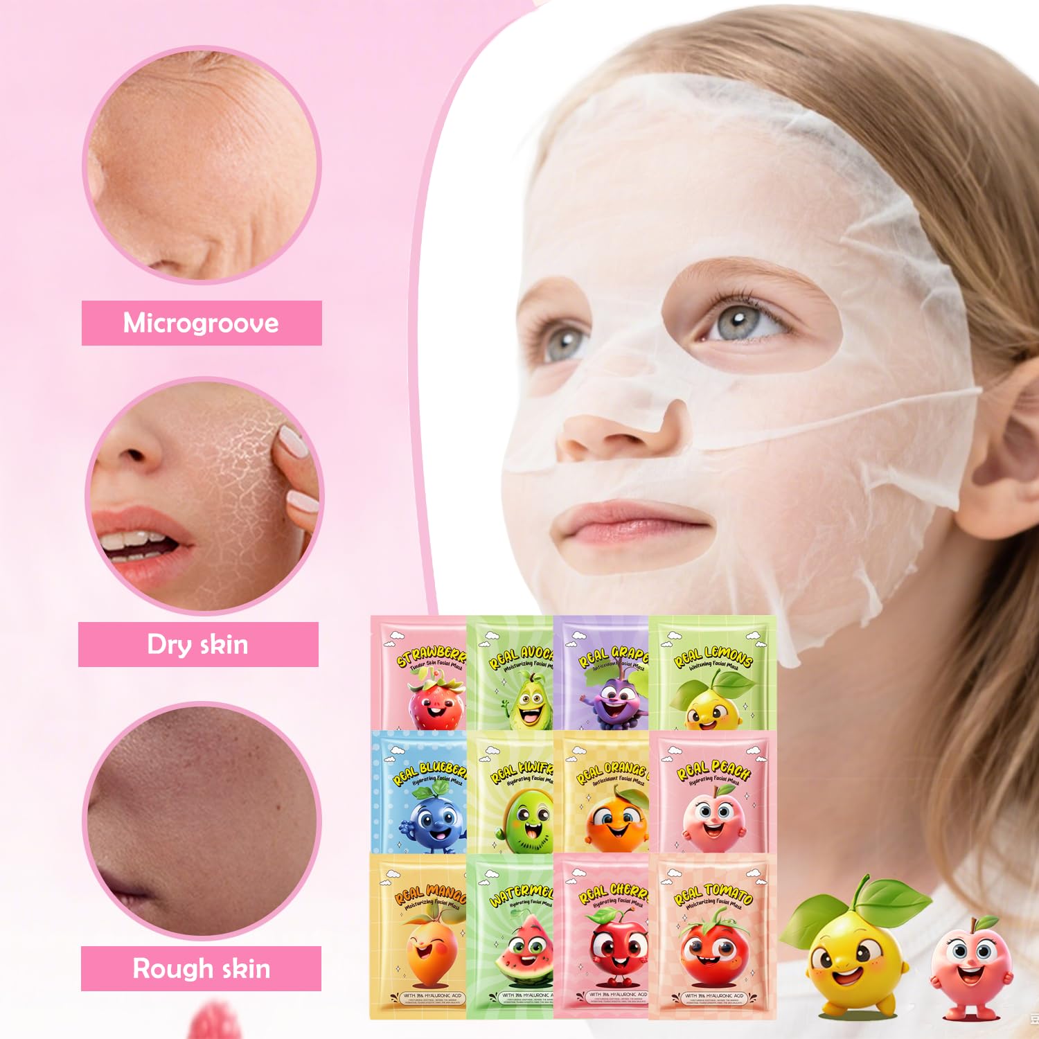 Masque Zarics à la pêche, douceur et fraîcheur pour la peau enfantine.