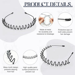 Bandeau ZASZO avec bords protecteurs pour cuir chevelu et oreilles en douceur.