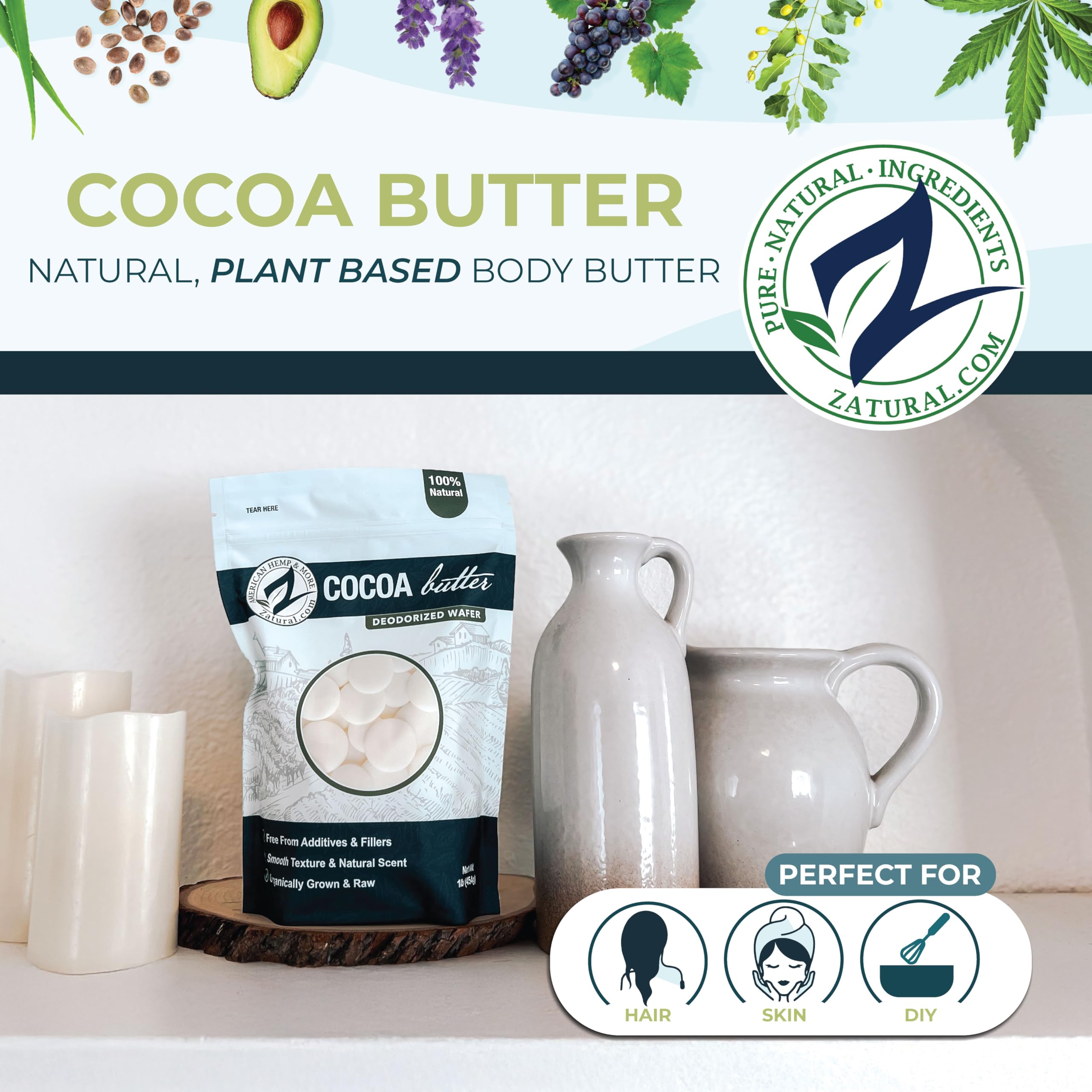 Zatural Beurre cacao neutre: facilité de tempérage pour chocolat lisse