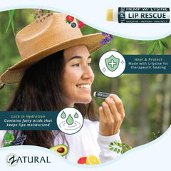 Zatural, L-Lysine active, conditionne durablement les lèvres.