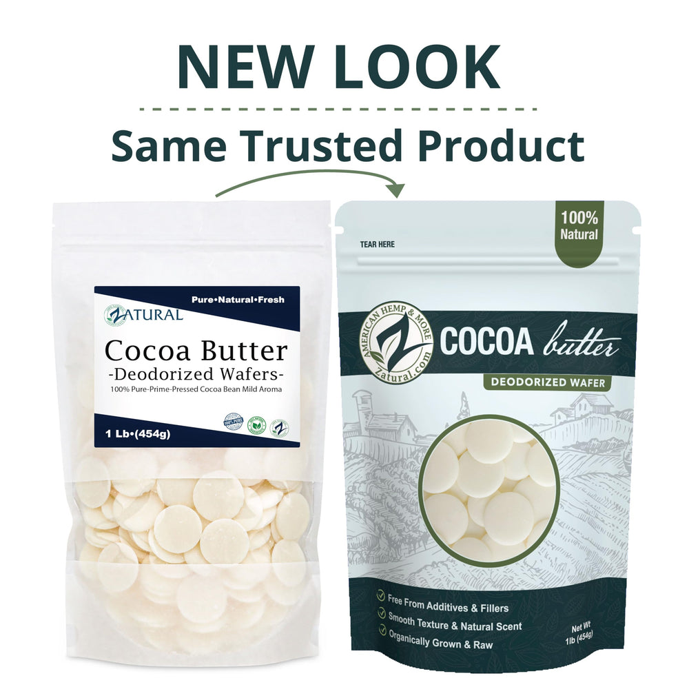 Zatural poche réutilisable contenant beurre cacao neutre, conservation pratique