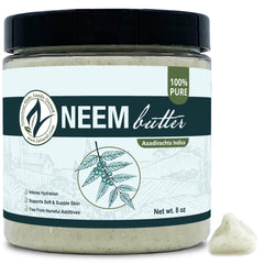 Zatural Beurre Neem dans pot – hydratation durable pour peau sensible.