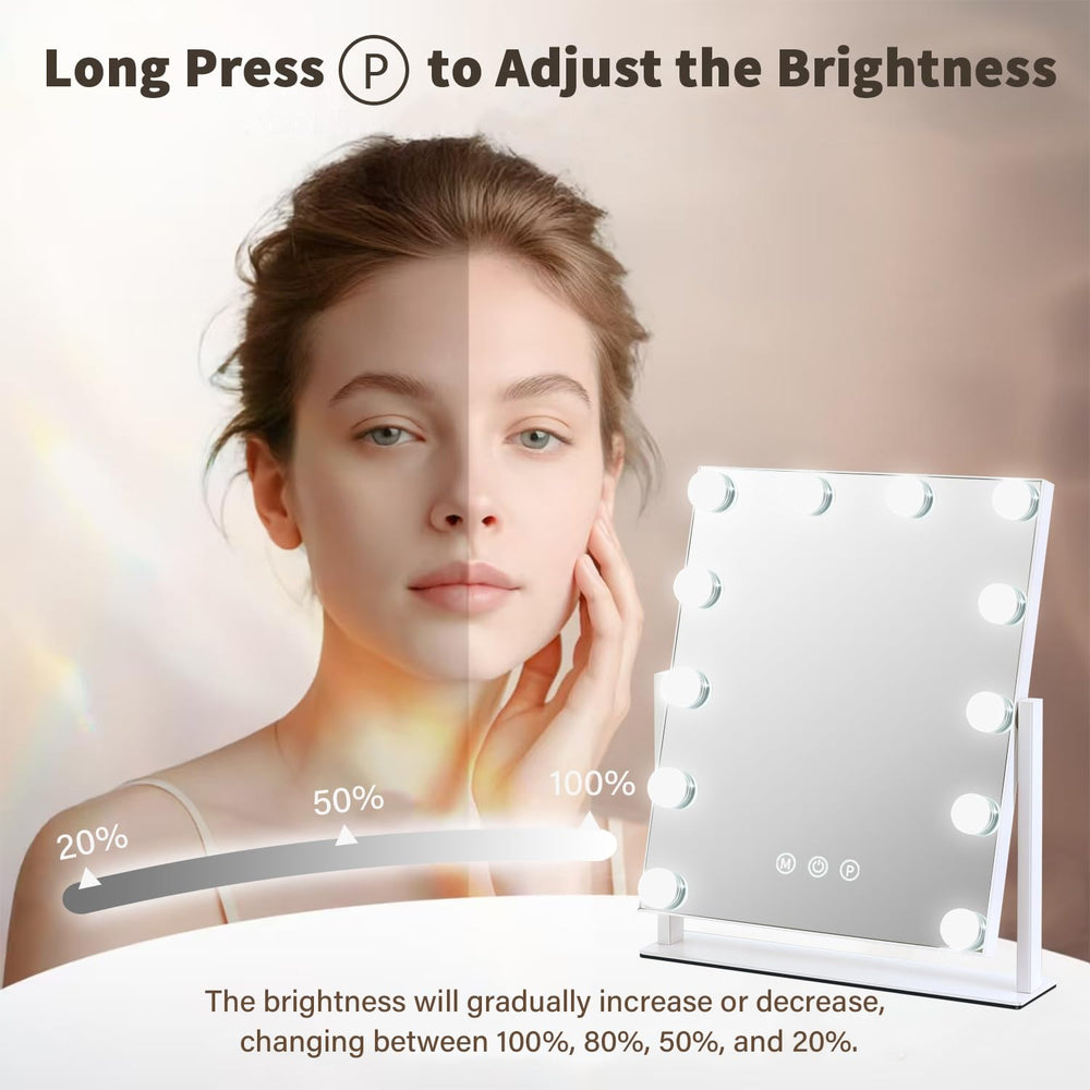 Miroir ZBOCAI, luminance naturelle pour un maquillage homogène.