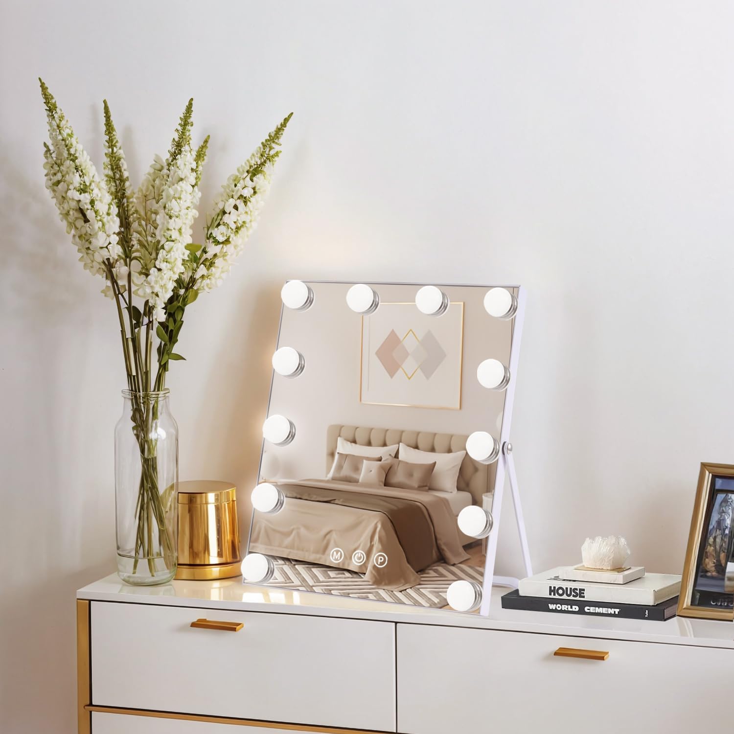 Miroir ZBOCAI base en U robuste pour stabilité