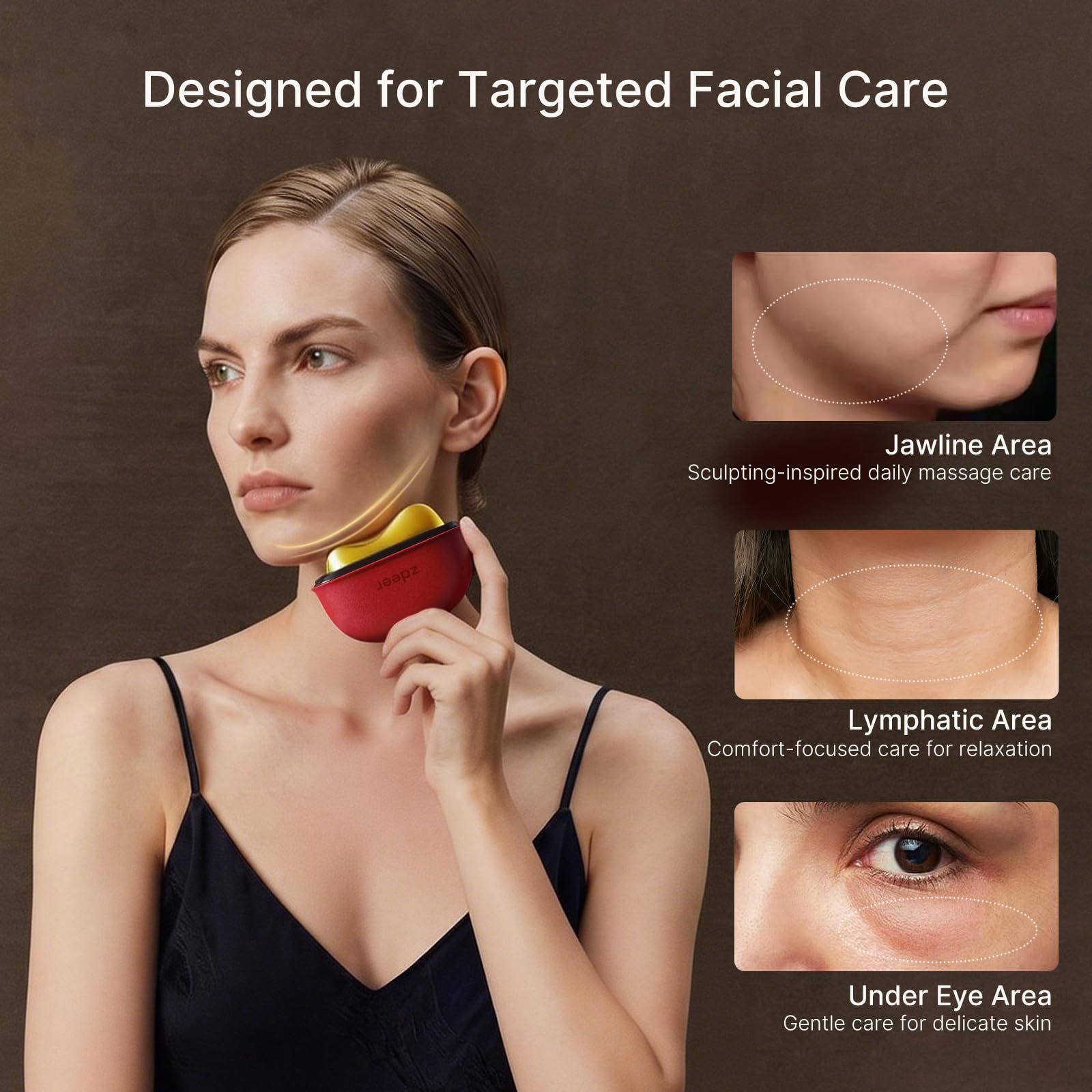 ZDEER Application sérum visage — absorption améliorée et soin optimisé.
