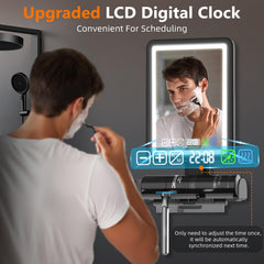 Horloge numérique ZDXBO sur le miroir pour gérer votre temps
