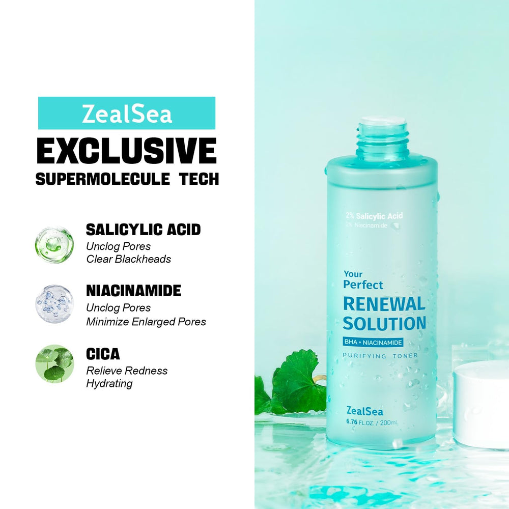 Soin ZealSea, pores réduits, visage plus net et homogène.