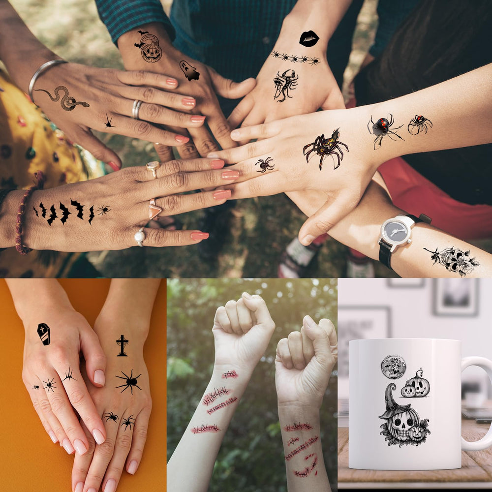Tatouages Zeecdatoo application rapide et retrait facile.