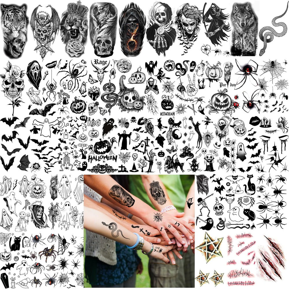 Motifs Zeecdatoo araignées et félins pour personnalisation festive.