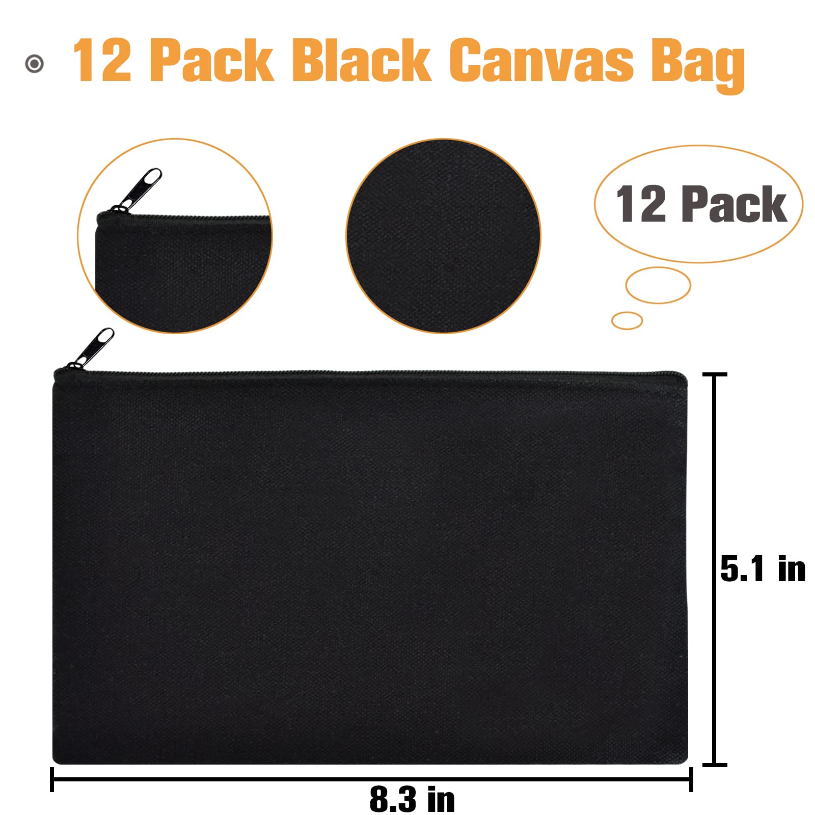 Pochette cosmétique ZeeDix en toile parfaite pour maquillage lors des voyages.