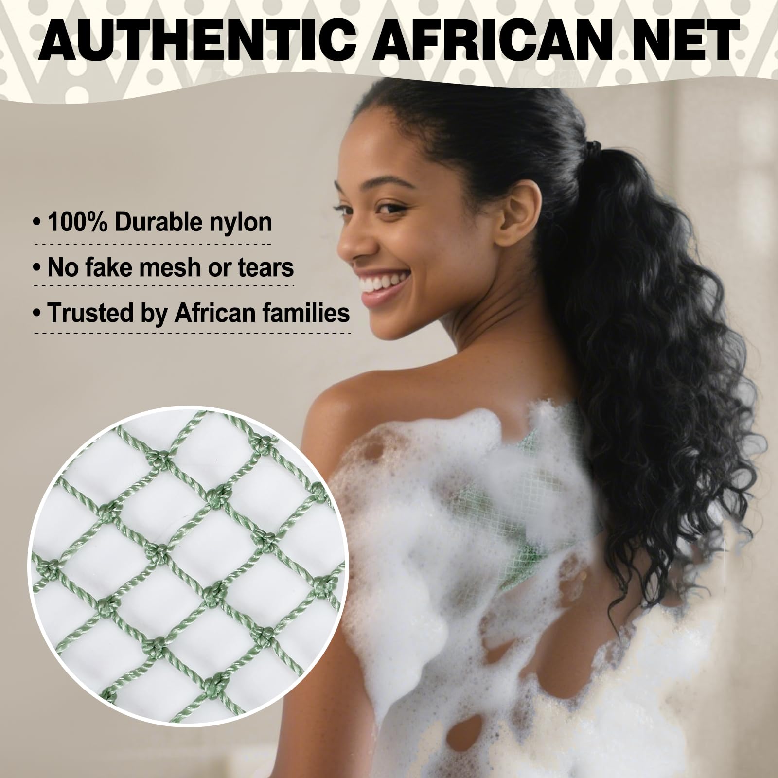 Zeefpod éponge réseau africaine grise, durable et hygiène soutenue.