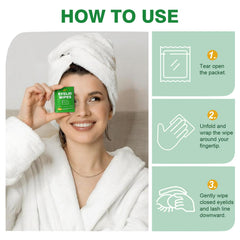 Lingettes Zeefpod Yeux avec aloé vera, douceur apaisante pour la peau.