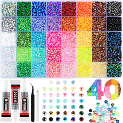 Boîte d'organisation Zefy avec paillettes 4mm pour des crafts faciles et propres.