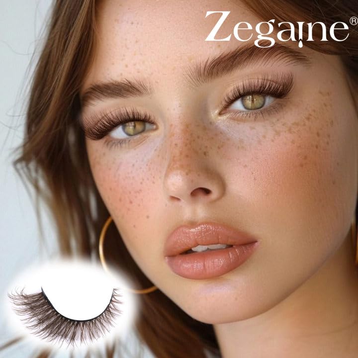 Cils réutilisables Zegaine brun allure naturelle et durable