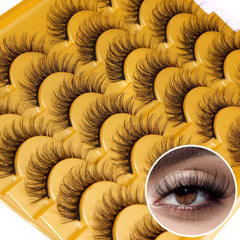 Cils faux Zegaine look naturel 12 mm pour un regard subtil et durable.