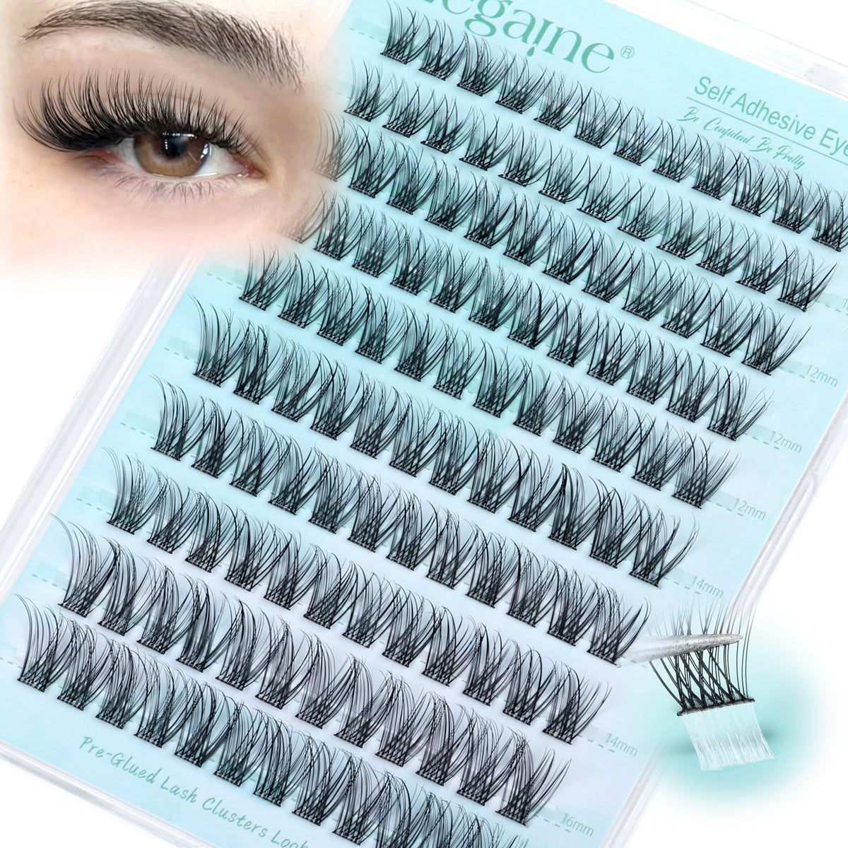 Cils auto-adhésifs Zegaine pour un regard naturel et rapide à poser.