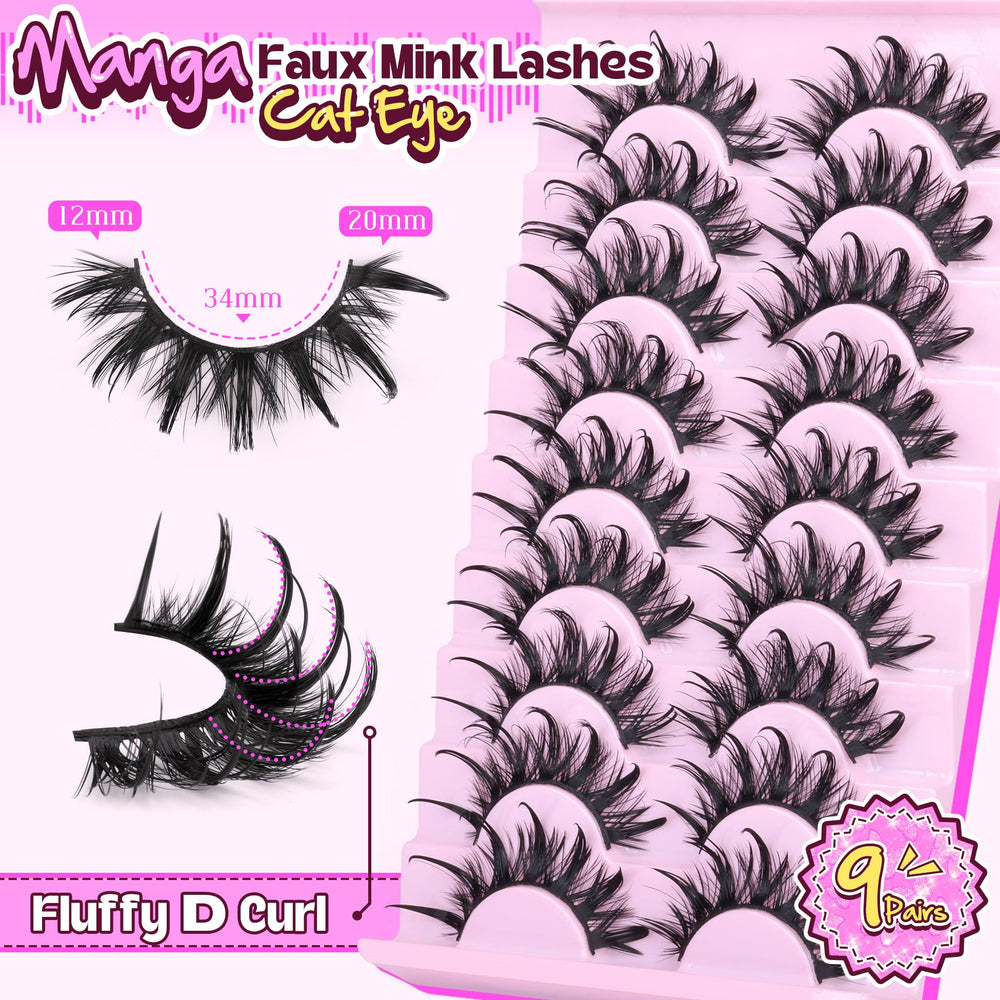 Cils Zegaine manga longs 12-20mm allongeant le regard pour un effet élégant et prononcé