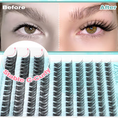Cils Zegaine réutilisables avec adhésif transparent pour longue tenue.