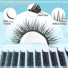 Cils sans bande visibles Zegaine, réutilisables et confortables.