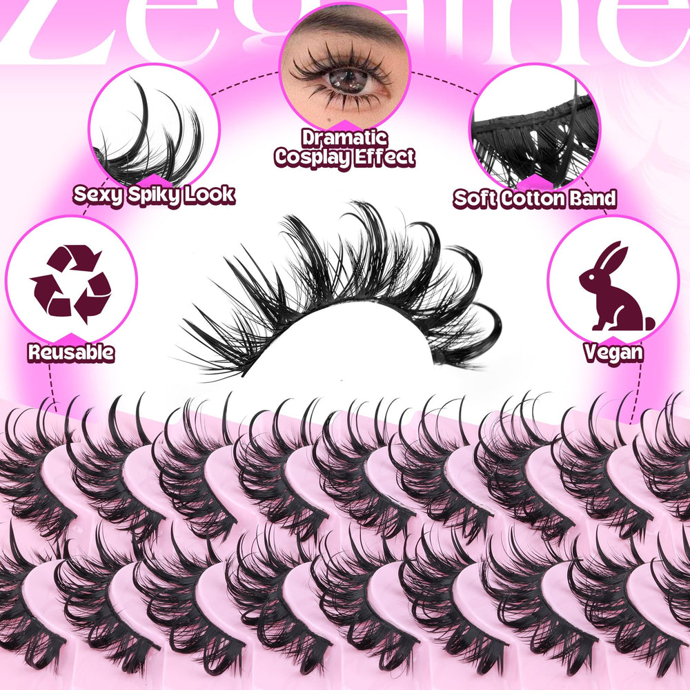 Cils Zegaine thai-look-humide volumisant légèrement les cils pour un style rafraîchissant