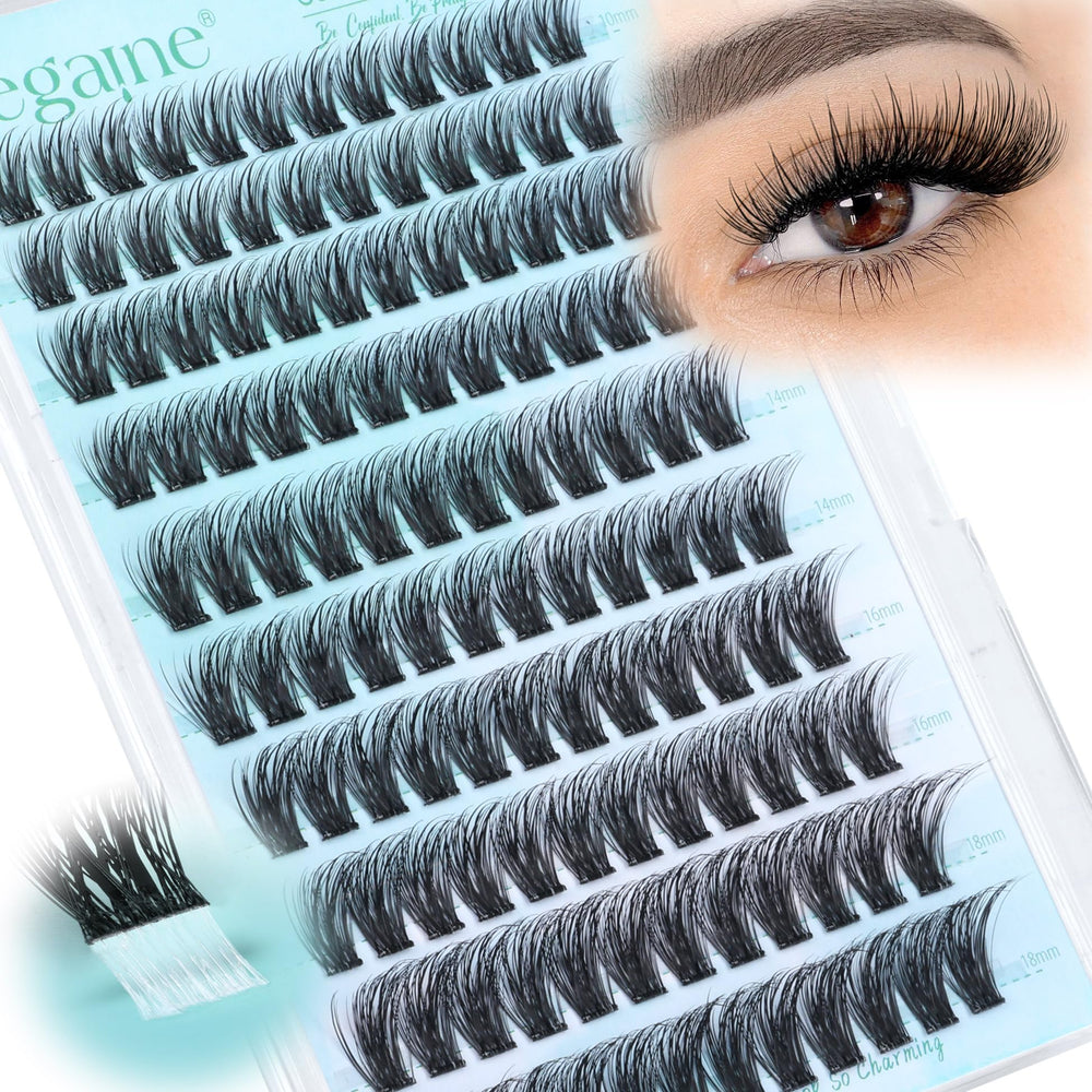 Cils en grappes D-curly Zegaine, effet naturel.