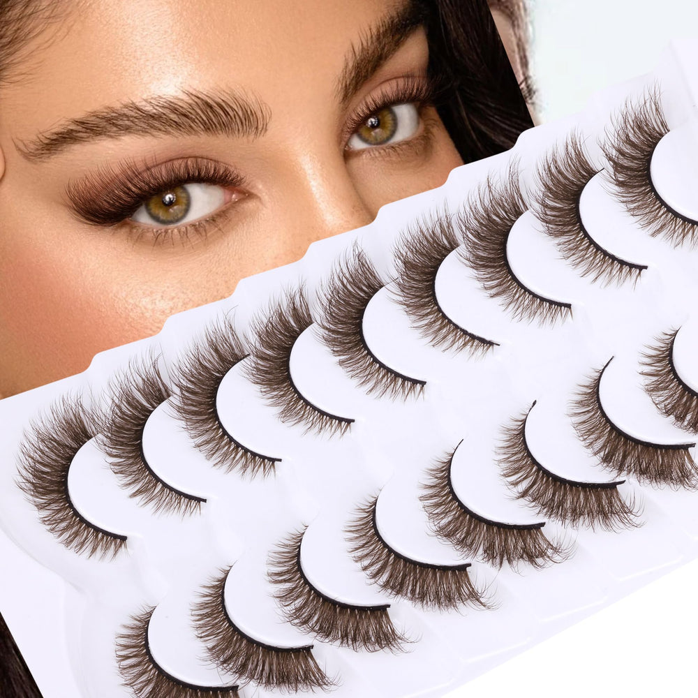 Détail brun cils Zegaine regard-chat pour un effet 3D naturel