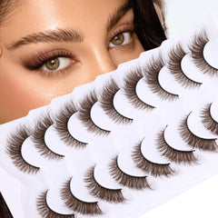 Détail brun cils Zegaine regard-chat pour un effet 3D naturel