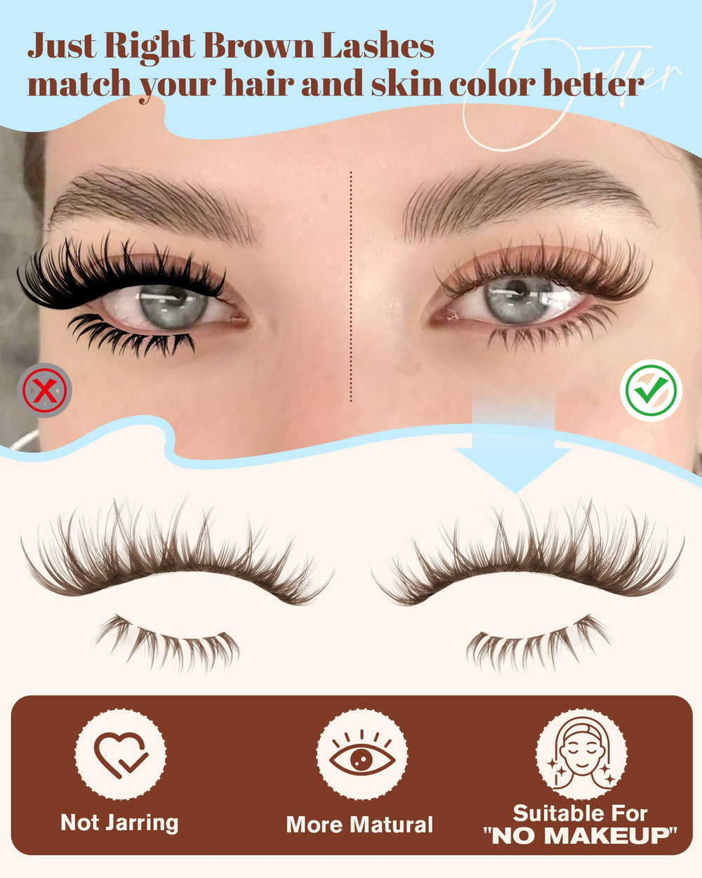 Zegaine pack 300 pièces cils pour tester plusieurs styles