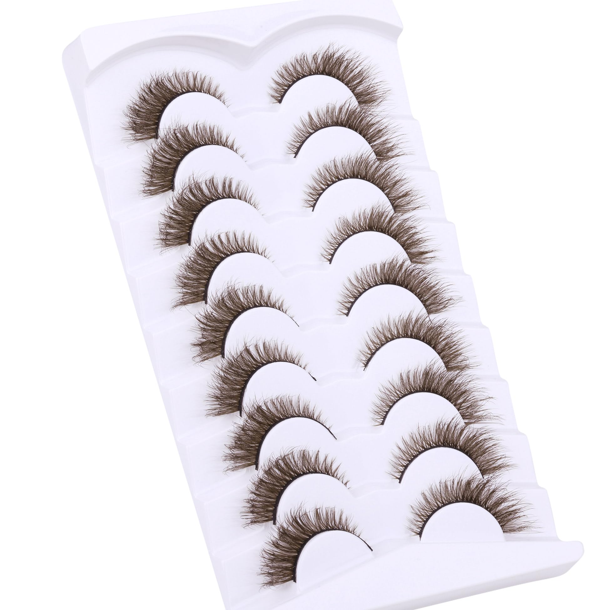 Parfait pour quotidien et fêtes cils brun Zegaine élégant