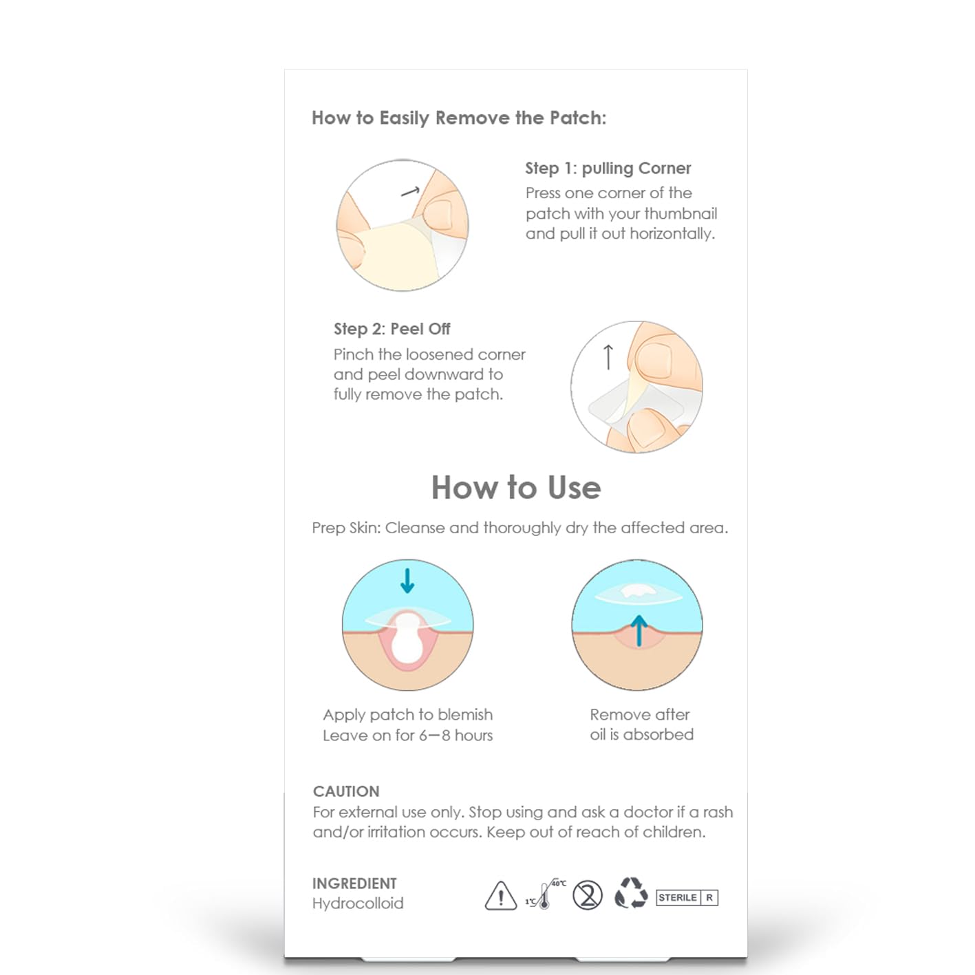 Pansement hydrocolloïde ZELIER Visage – idéal pour les voyages et retouches rapides.