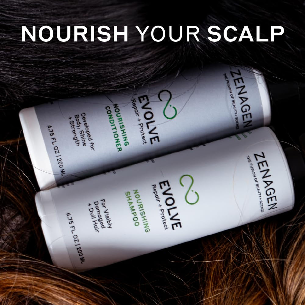 Zenagen Evolve, soin capillaire végane pour cheveux soyeux et protégés