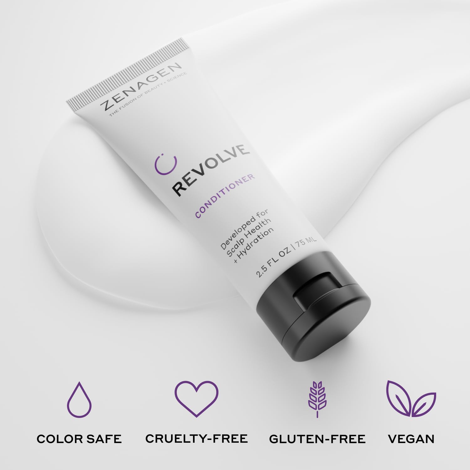 Zenagen Revolve Cheveux après utilisation: densité visuelle et brillance