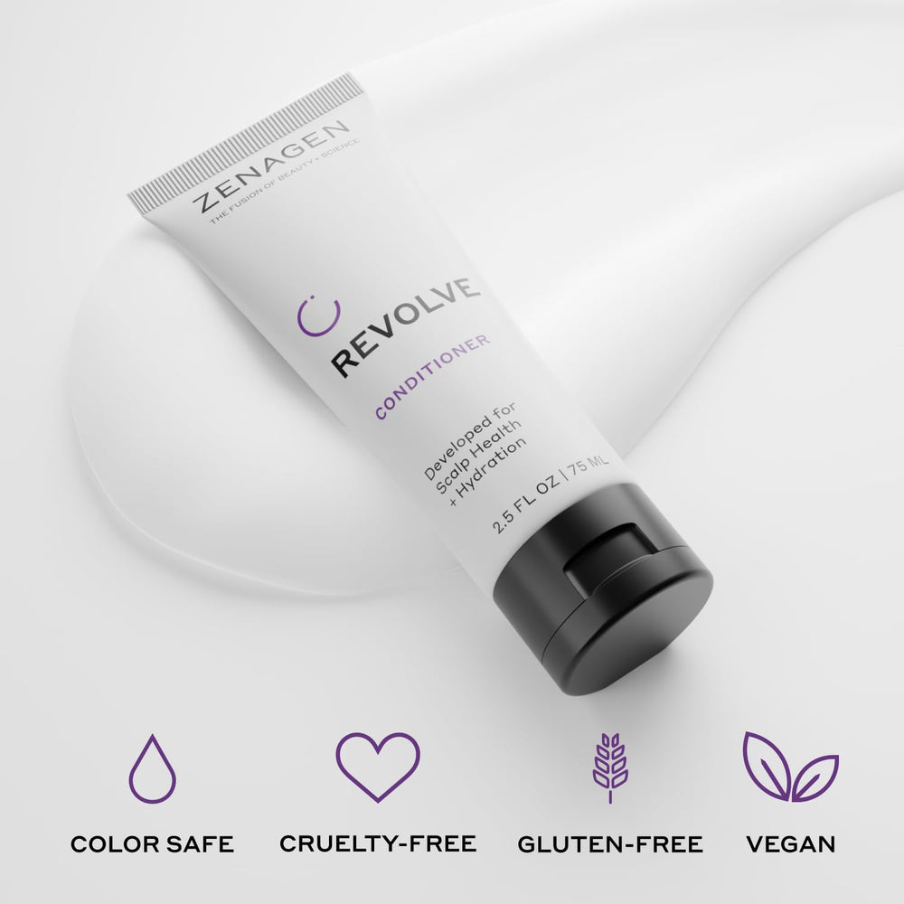 Zenagen Revolve Cheveux après utilisation: densité visuelle et brillance
