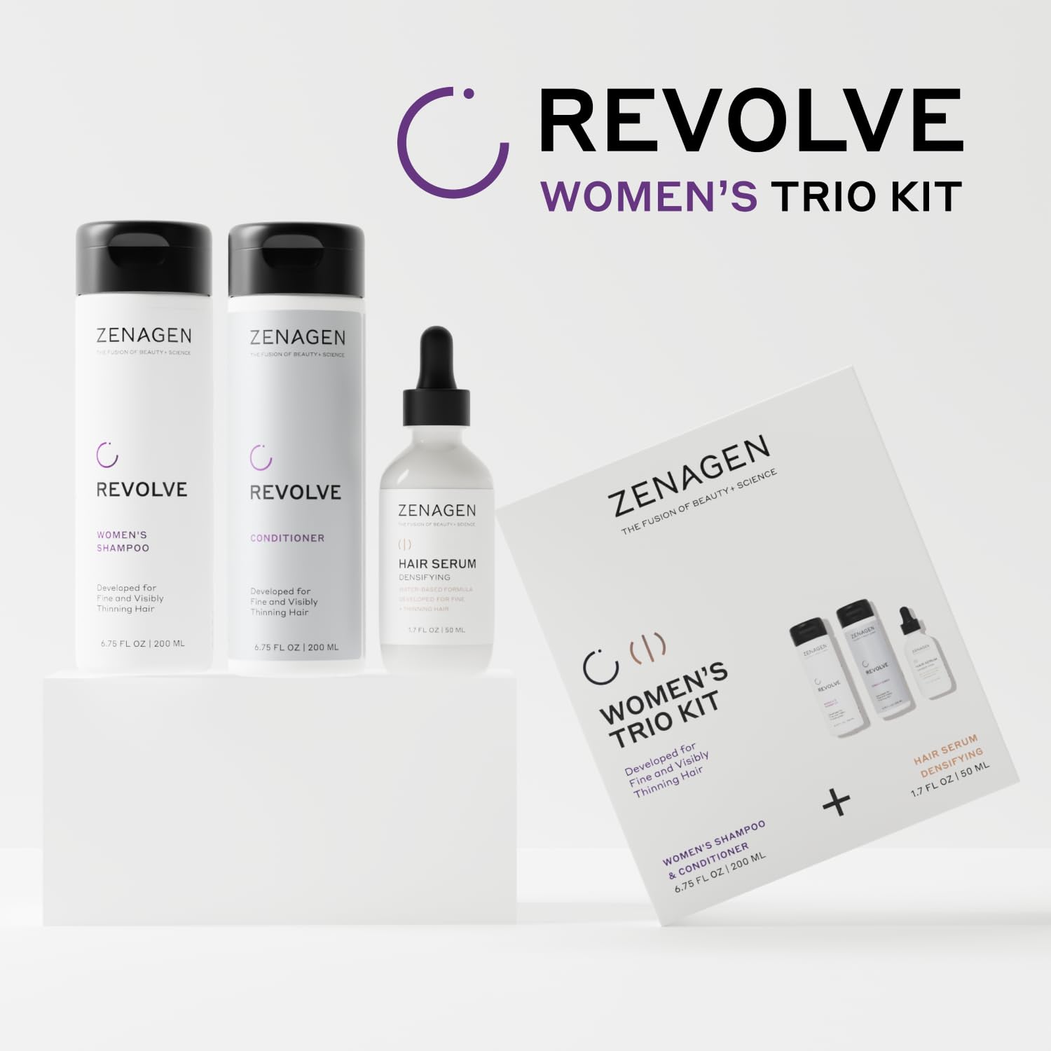 Zenagen Revolve Sérum Densifiant apporte densité visuelle aux longueurs.