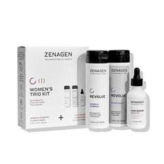 Zenagen Revolve Shampoing nettoie en douceur les cheveux fins et prépare le cuir chevelu.