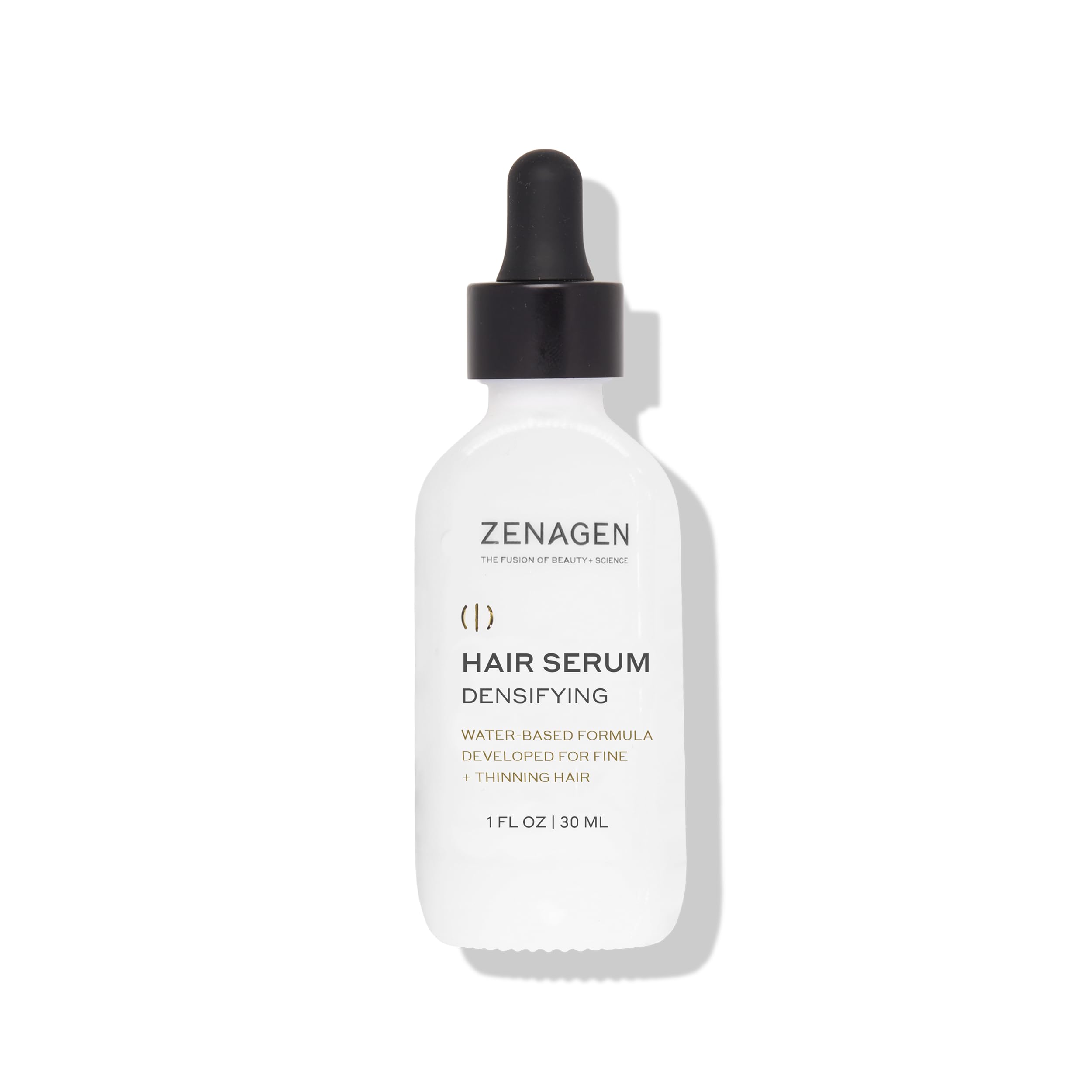 Zenagen Sérum Densifiant — bouteille du produit, densité améliorée des cheveux fins.