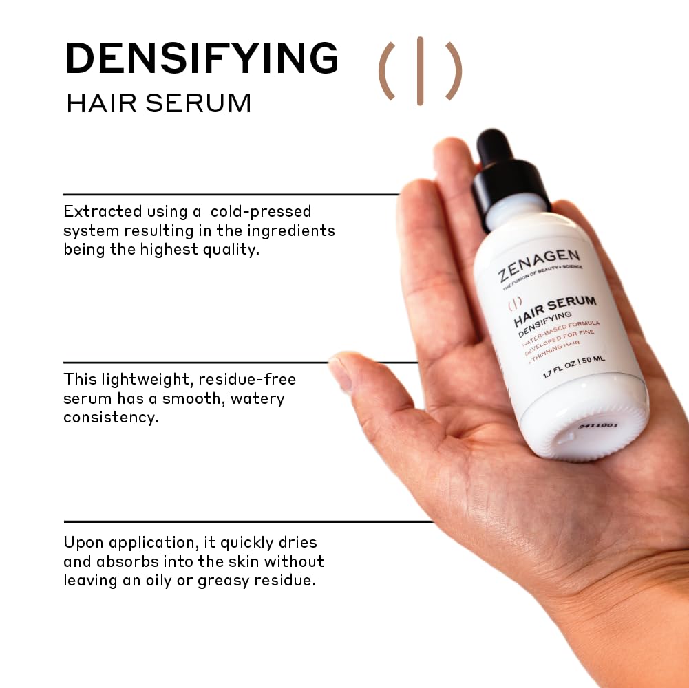 Zenagen nourrit les follicules, offrant une base plus robuste pour les cheveux.