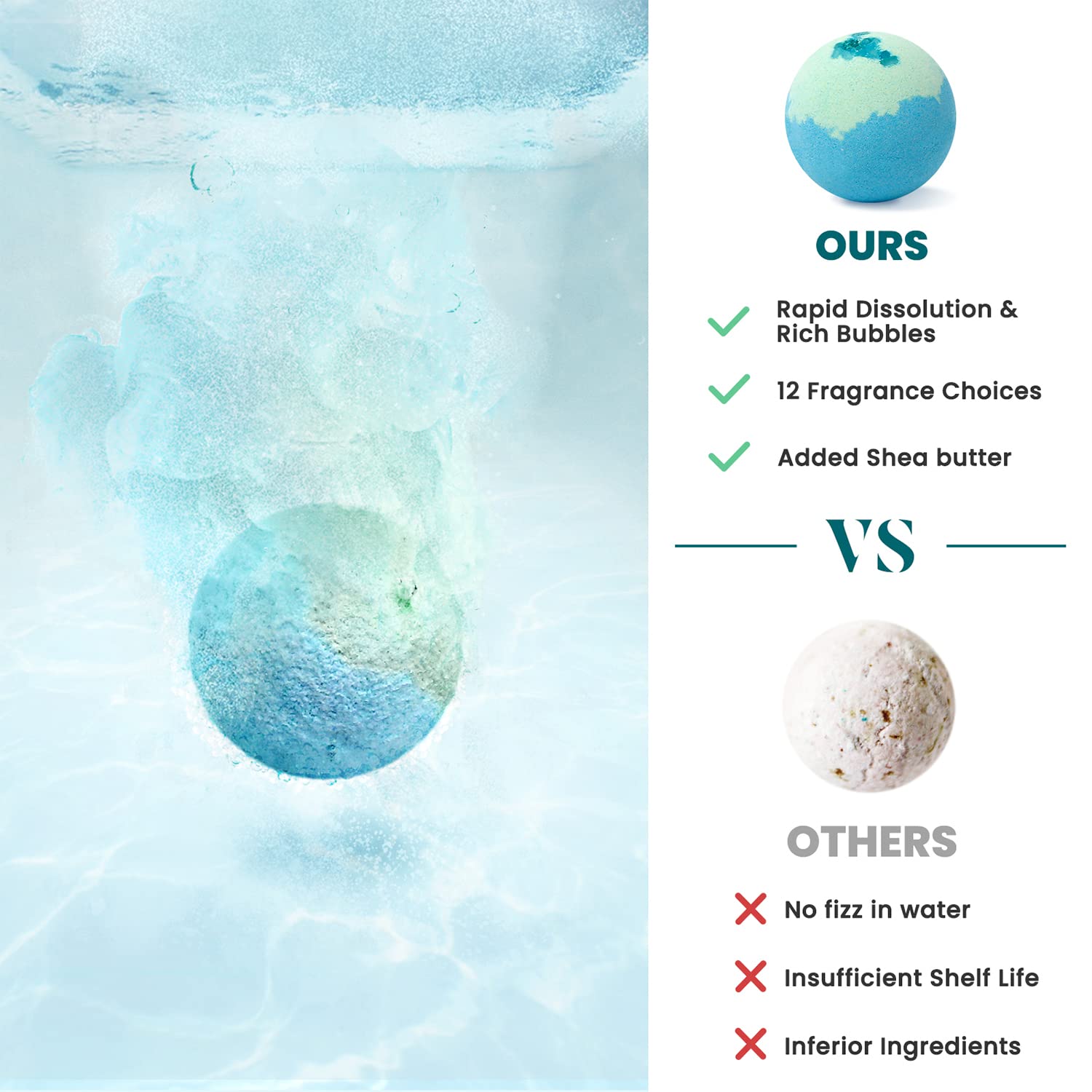 ZenBombs bombe de bain se dissolvent en 5 minutes dans l'eau chaude.