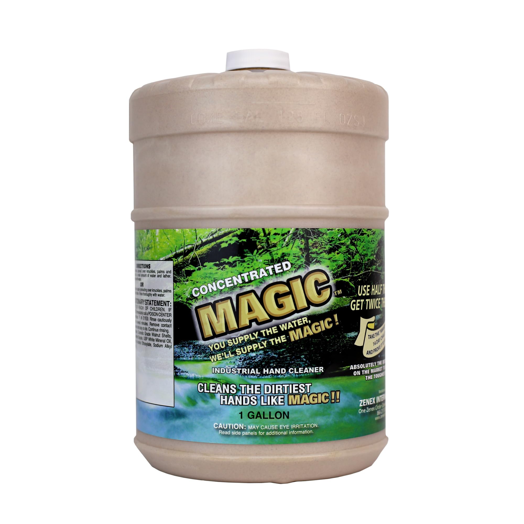 Savon mains Zenex Magic dans sa bouteille, pratique et efficace