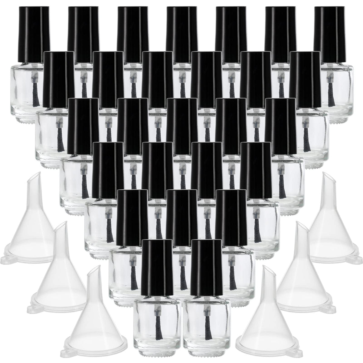 ZENFUN flacon vernis 5 ml avec pinceau et capuchon, pratique en déplacement