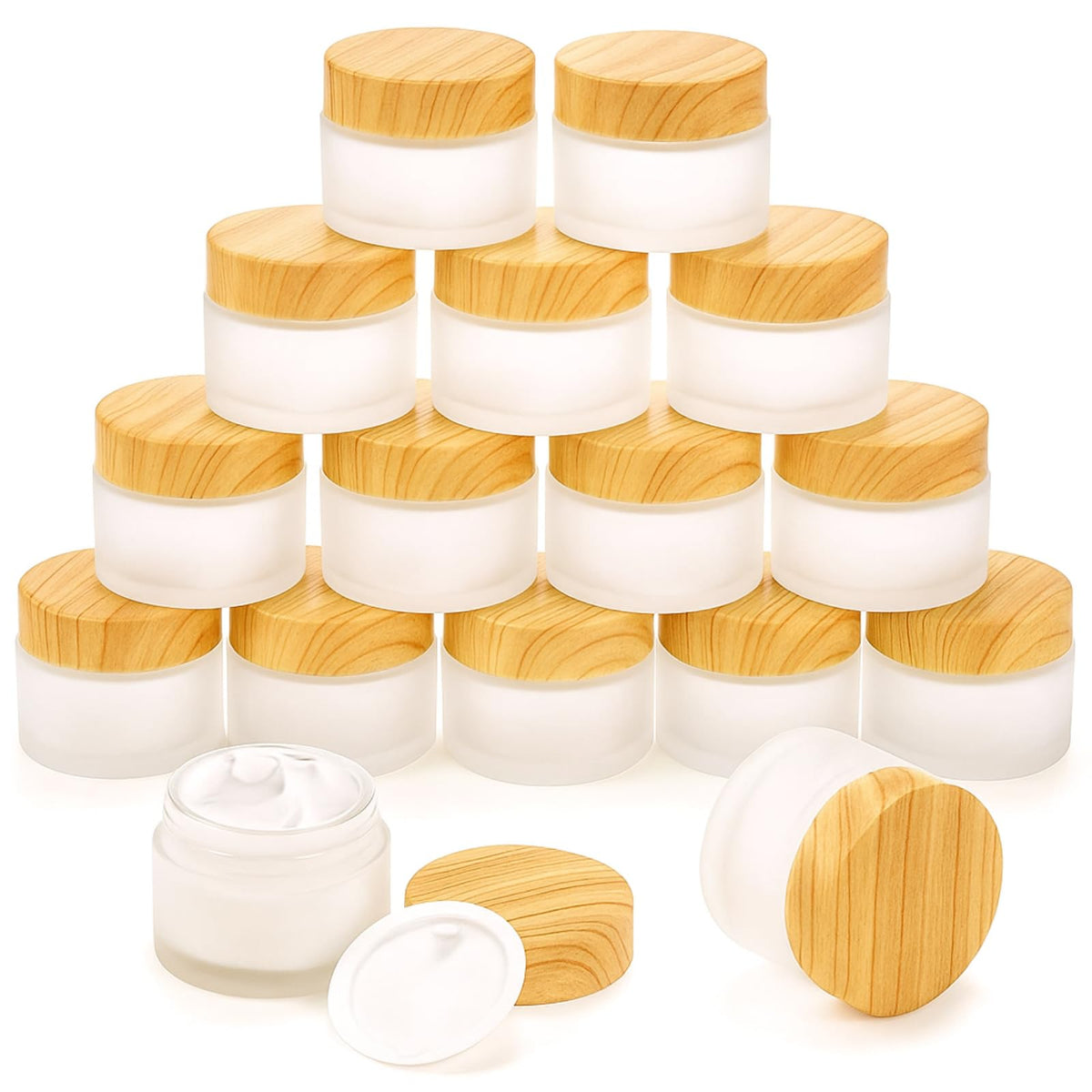 ZENFUN ensemble de 16 contenants en verre 50 ml, idéal pour voyager
