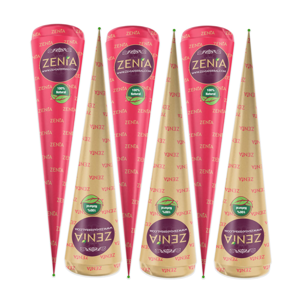 Cône Zenia henné – texture lisse pour une application uniforme.