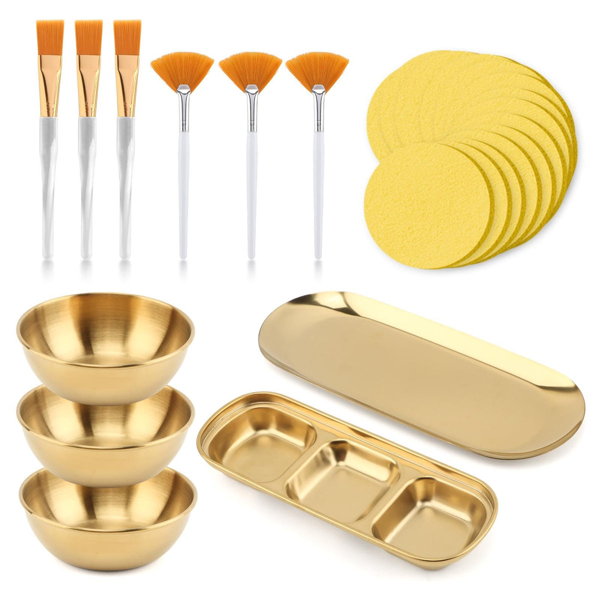 Zenquark ensemble 23 pièces pour soins du visage, kit complet pour domicile.