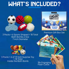 ZenseMe 18-pack gift set packaging highlights colorful, engaging bath experiences.