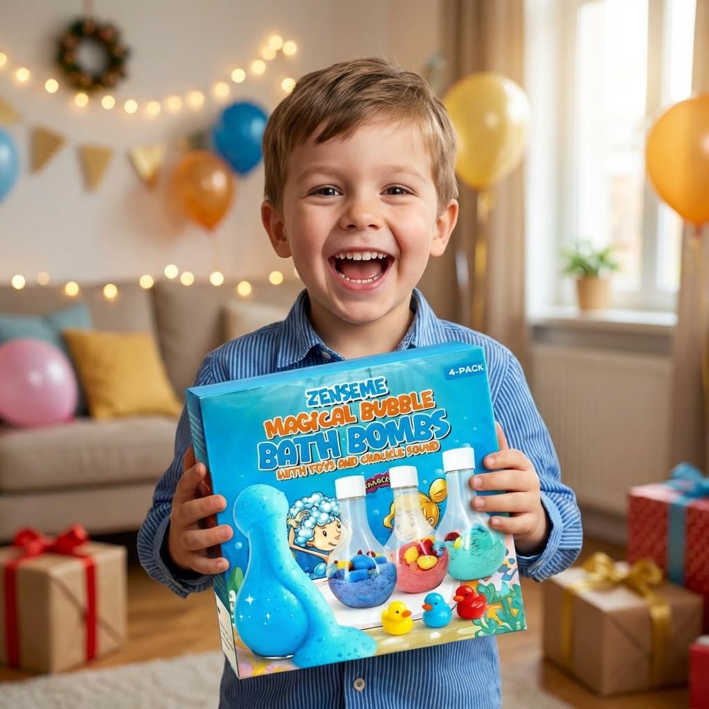 Ensemble cadeau ZenseMe bain quatre bombes avec canards